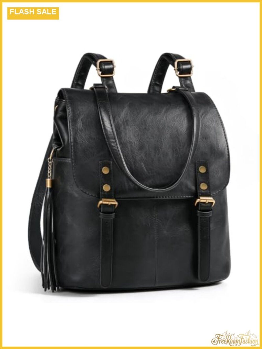 Women's Leather Backpack Purse with Vintage Paisley Pattern & Convertible Straps